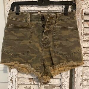 Free People Camo Shorts